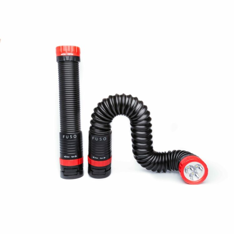 stretchable red led flashlight
