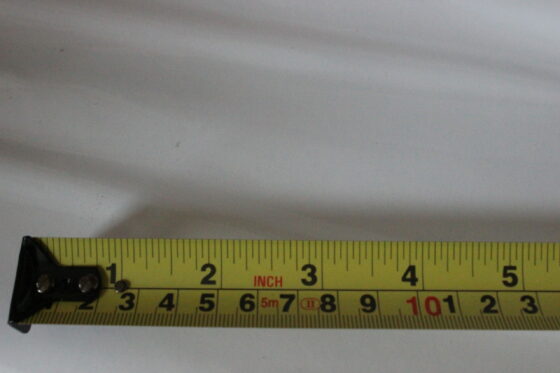 measuring tape marks