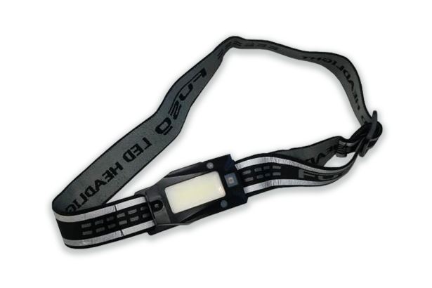 headlight with adjustable strap