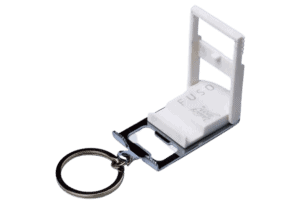 white keychain
